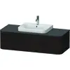 Image de Duravit Happy D.2 Plus Meuble sous-lavabo sur console suspendu, 1300x550 mm, 1 tiroir, pour vasque à poser Position centrale, HP4942M6969
