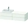 Image de Duravit Happy D.2 Plus Meuble sous-vasque sur console suspendu, 1600x550 mm, 4 tiroirs, pour vasque à poser position à gauche, HP4973L3636
