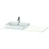 Image de Console Duravit Happy D.2 Plus, 1300x550 mm, 1 découpe à gauche, pour meuble sous-lavabo HP4942, HP4962, HP4972, HP031KL3636