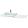Image de Console Duravit Happy D.2 Plus, 1300x550 mm, 1 découpe à gauche, pour meuble sous-lavabo HP4942, HP4962, HP4972, HP031KL3939
