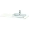 Image de Duravit Happy D.2 Plus Console 1300x550 mm, 1 découpe à droite, pour meuble sous-lavabo HP4942, HP4962, HP4972, HP031KR3636