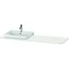 Image de Console Duravit Happy D.2 Plus, 1600x550 mm, 1 découpe à gauche, pour meuble sous-lavabo HP4944, HP4963, HP4973, HP031HL3939