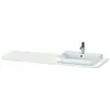 Image de Console Duravit Happy D.2 Plus, 1600x550 mm, 1 découpe à droite, pour meuble sous-lavabo HP4944, HP4963, HP4973, HP031HR3939