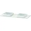 Image de Duravit Happy D.2 Plus Console, 1300x550 mm, 2 découpes, pour meuble sous-lavabo HP4943B, HP032KB3939