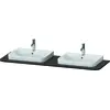 Image de Console Duravit Happy D.2 Plus, 1600x550 mm, 2 découpes, pour meuble sous-lavabo HP4946B, HP4964B, HP4974B, HP032HB6969