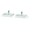 Image de Console Duravit Happy D.2 Plus, 1600x550 mm, 2 découpes, pour meuble sous-lavabo HP4946B, HP4964B, HP4974B, HP032HB3636