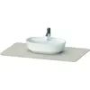 Image de Console en pierre de quartz Duravit Luv LU9469, largeur 988mm, adaptée au meuble sous-lavabo LU9564, LU9569, LU946902525