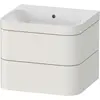 Image de Duravit Happy D.2 Plus c-bonded Set suspendu, 575x490mm, 2 tiroirs, sans trou pour robinetterie, HP4635N3939