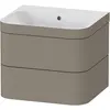 Image de Duravit Happy D.2 Plus c-bonded Set suspendu, 575x490mm, 2 tiroirs, sans trou pour robinetterie, HP4635N9292