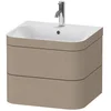 Image de Duravit Happy D.2 Plus C-bonded Set Suspendu, 575x490mm, 2