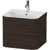 Image de Duravit Happy D.2 Plus c-bonded Set suspendu, 575x490mm, 2 tiroirs, 1 trou de robinetterie, HP4635O6969