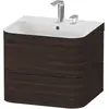 Image de Duravit Happy D.2 Plus c-bonded Set suspendu, 575x490mm, 2 tiroirs, 2 trous pour robinetterie, HP4635E6969