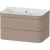 Image de Duravit Happy D.2 Plus c-bonded Set suspendu, 775x490mm, 2 tiroirs, sans trou pour robinetterie, HP4637N7575