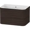 Image de Duravit Happy D.2 Plus c-bonded Set suspendu, 775x490mm, 2 tiroirs, sans trou pour robinetterie, HP4637N6969
