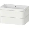 Image de Duravit Happy D.2 Plus c-bonded Set suspendu, 775x490mm, 2 tiroirs, sans trou pour robinetterie, HP4637N3636