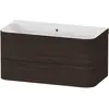 Image de Duravit Happy D.2 Plus c-bonded Set suspendu, 975x490mm, 2 tiroirs, sans trou pour robinetterie, HP4638N6969