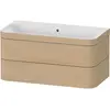 Image de Duravit Happy D.2 Plus c-bonded Set suspendu, 975x490mm, 2 tiroirs, sans trou pour robinetterie, HP4638N7171