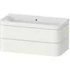 Image de Duravit Happy D.2 Plus c-bonded Set suspendu, 975x490mm, 2 tiroirs, sans trou pour robinetterie, HP4638N3636