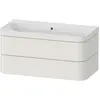 Image de Duravit Happy D.2 Plus c-bonded Set suspendu, 975x490mm, 2 tiroirs, sans trou pour robinetterie, HP4638N3939