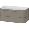 Image de Duravit Happy D.2 Plus c-bonded Set suspendu, 975x490mm, 2 tiroirs, sans trou pour robinetterie, HP4638N9292