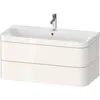 Image de Duravit Happy D.2 Plus c-bonded Set suspendu, 975x490mm, 2 tiroirs, 1 trou de robinetterie, HP4638O2222