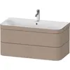 Image de Duravit Happy D.2 Plus c-bonded Set suspendu, 975x490mm, 2 tiroirs, 1 trou de robinetterie, HP4638O7575