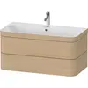 Image de Duravit Happy D.2 Plus c-bonded Set suspendu, 975x490mm, 2 tiroirs, 1 trou de robinetterie, HP4638O7171