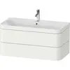 Image de Duravit Happy D.2 Plus c-bonded Set suspendu, 975x490mm, 2 tiroirs, 1 trou de robinetterie, HP4638O3636