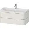 Image de Duravit Happy D.2 Plus c-bonded Set suspendu, 975x490mm, 2 tiroirs, 1 trou de robinetterie, HP4638O3939