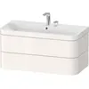 Image de Duravit Happy D.2 Plus c-bonded Set suspendu, 975x490mm, 2 tiroirs, 2 trous pour robinetterie, HP4638E2222