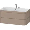 Image de Duravit Happy D.2 Plus c-bonded Set suspendu, 975x490mm, 2 tiroirs, 2 trous pour robinetterie, HP4638E7575