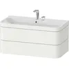Image de Duravit Happy D.2 Plus c-bonded Set suspendu, 975x490mm, 2 tiroirs, 2 trous pour robinetterie, HP4638E3636