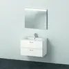 Image de Duravit Xbase, ensemble de meubles muraux, avec miroir LED, lavabo et meuble sous-lavabo, largeur 800 mm, XB007104545