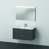 Image de Duravit Xbase, ensemble de meubles muraux, avec miroir LED, lavabo et meuble sous-lavabo, largeur 1000 mm, XB007204949