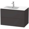 Image de Duravit L-cube Meuble Sous-lavabo Suspendu, 2 Tiroirs, Vasque À