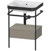 Image de Duravit Hp4740n9292 Console Métallique Avec Siphon Et Charnière Happy D.2 Plus, Sans Robinetterie