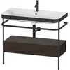 Image de Duravit Happy D.2 Plus c-bonded Set avec console métallique et tiroir, 975x490mm, 1 trou pour robinetterie, HP4743O6969