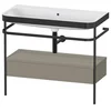 Image de Duravit Hp4743n9292 Console Métallique Avec Surface En Céramique Happy D.2 Plus, Sans Trop-plein