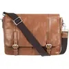 Image de Fossil Besace homme cuir de vachette Cognac