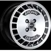 Image de Jante en aluminium 15 pouces RONAL R10 TURBO 15"x7,0" 4x100 PCD ET28 68,0 mm, jante noire, face avant polie