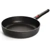 Image de Woll Eco Lite QXR Poêle à bord haut - Inductive - Ø 28 cm, 7 cm de haut, avec manche amovible - Convient à tous les types de cuisinières, sans PFAS,100% aluminium recyclé, convient au four, noir