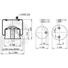 Image de CONTITECH AIR SPRING Soufflet de suspension pneumatique