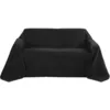 Image de Romantica Couverture - Plaid Noir, 280x210x1 Cm - Beautissu