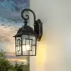 Image de Licht-erlebnisse - Applique Extérieur Friesen Rustique En Argent Antique E27 - Noir