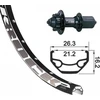 Image de Roue montée Rodi BlackRock 559-21 AV arrière XLC Evo 135/10 mm Shimano 8-12 vitesses, attache rapide QR 6 trous, noir (26)