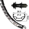 Image de Rodi BlackRock 559-21 AV arrière XLC Evo 142/12 mm Shimano 8-12s quick release QR 6 trous noir (26)