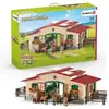 Image de Schleich Figurine 42195 - Animal de la ferme - Ecurie avec chevaux et accessoires - Neuf