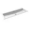Image de Lavabo Encastré Puro Avec Trop-plein, 1200 X 460 Mm, Avec Trop-plein, Demi-tuyau 2 X 1, Noir, Effet Perle
