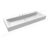 Image de Kaldewei 902706043676 Lavabo Mural Cono Mod.3091, 1200 X