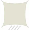 Image de Amanka - Upf50+ Voile D'Ombrage Uv 2x2 M Polyester Carré Protection Solaire Hydrofuge